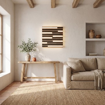 plafoniera led design alternativo nera per locali interni