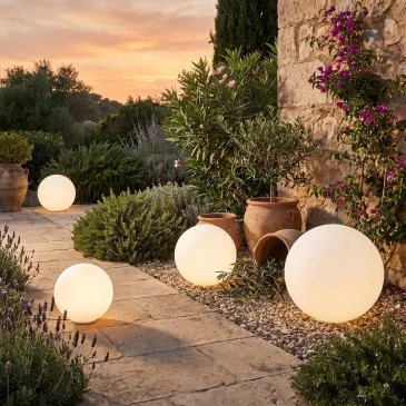 Lampe sphérique d'extérieur...
