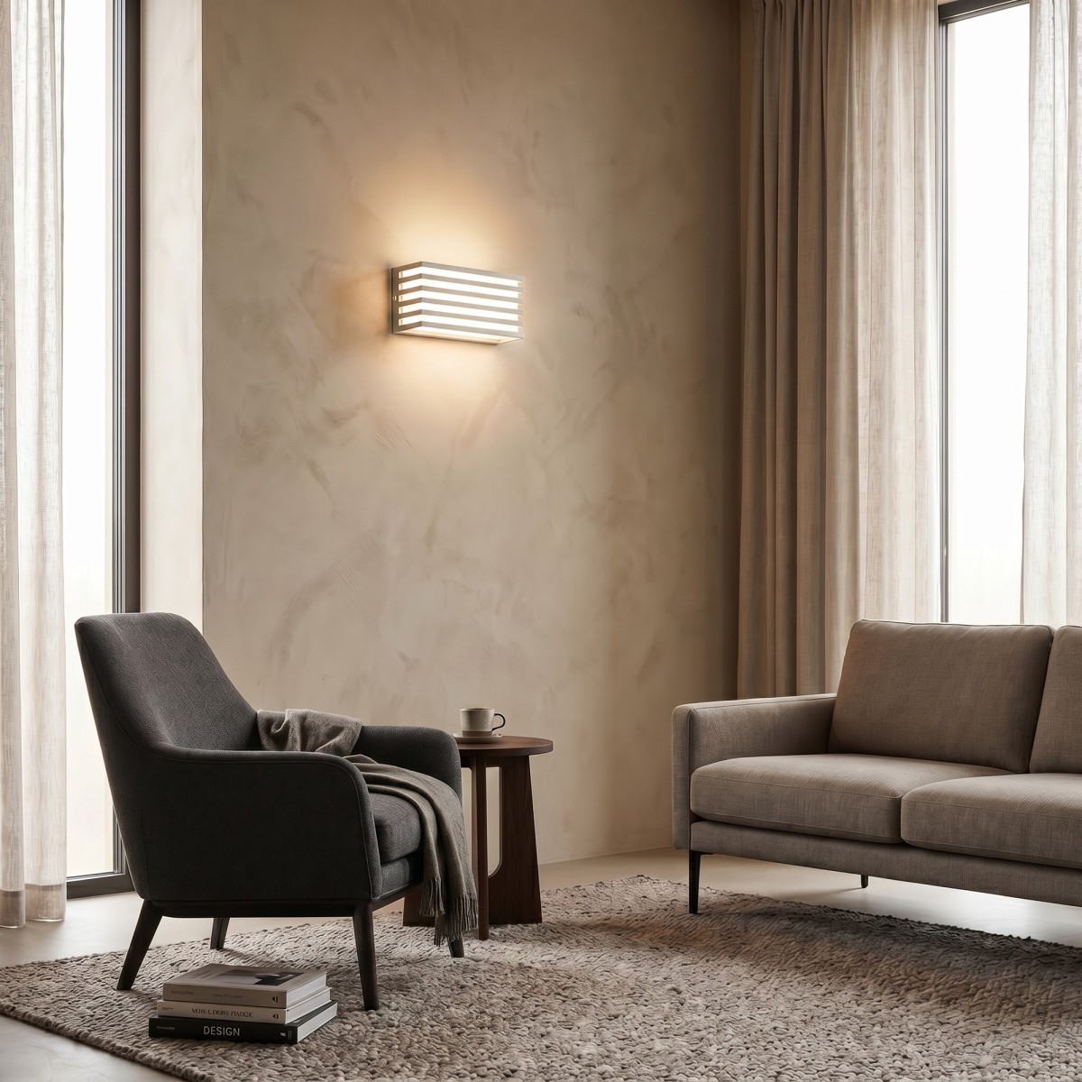 Applique murale LED double émission 12 W | Mondialshop