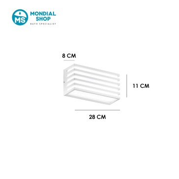 Applique murale LED double émission 12 W | Mondialshop