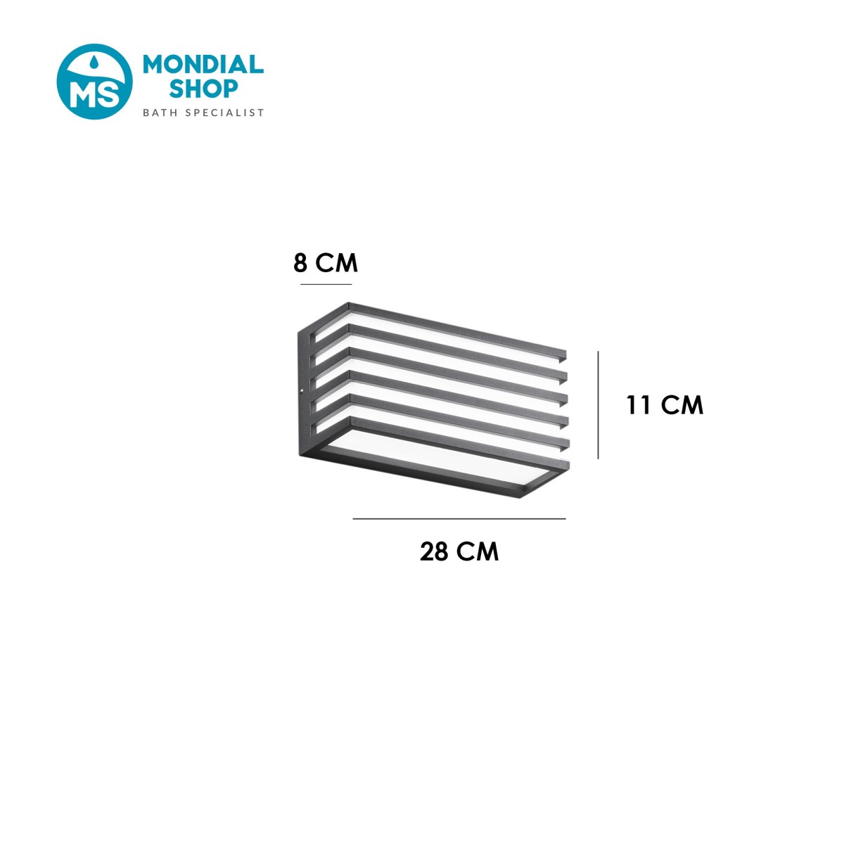 Applique murale LED double émission 12 W | Mondialshop
