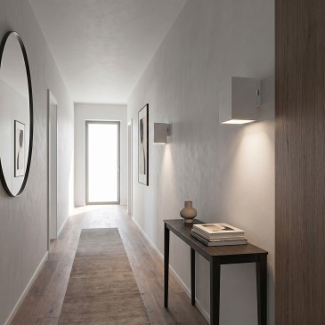 applique led con fissaggio a muro bianca