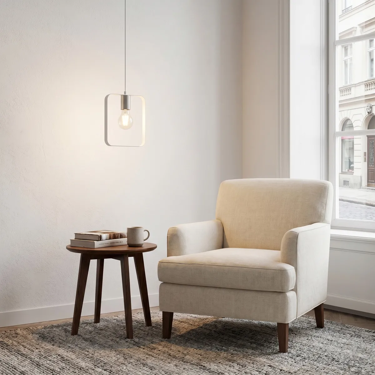 Suspension blanche moderne (E27) | Mondialshop