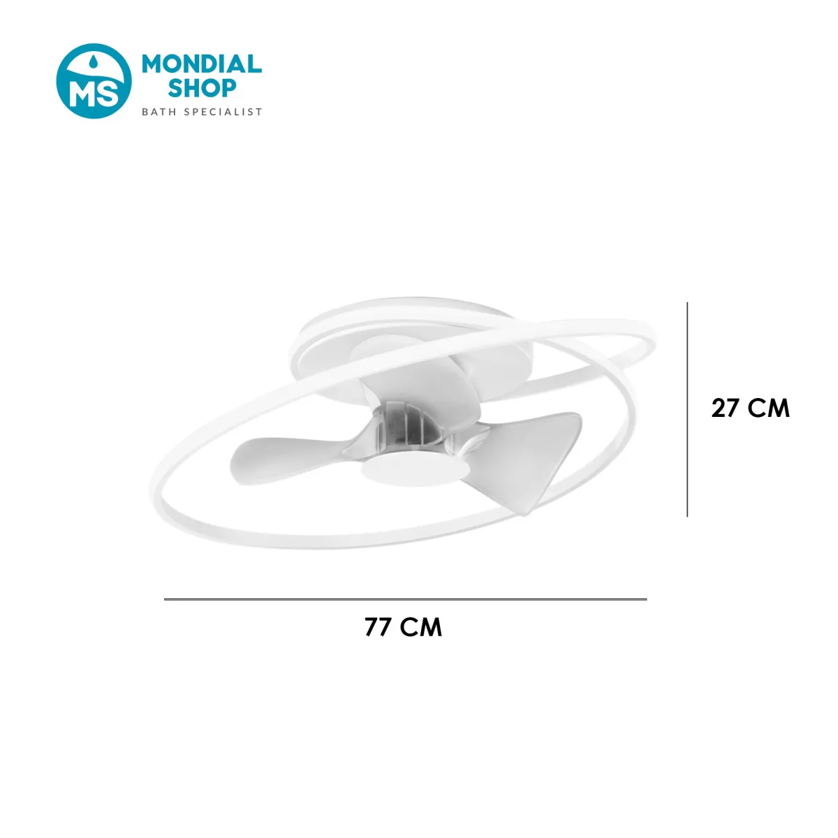 Plafonnier LED 60 W avec ventilateur intégré | Mondialshop