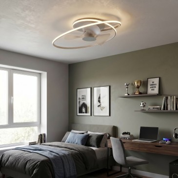 60-W-LED-Deckenleuchte mit integriertem Ventilator | Mondialshop