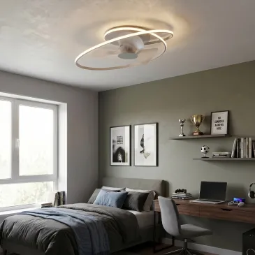 Plafonnier LED 60 W avec ventilateur intégré | Mondialshop