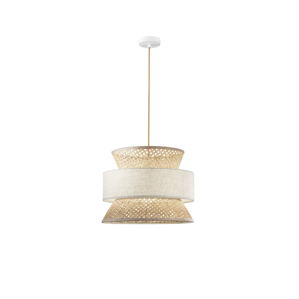 Lampadario a Sospensione in Rattan E27 | Mondialshop