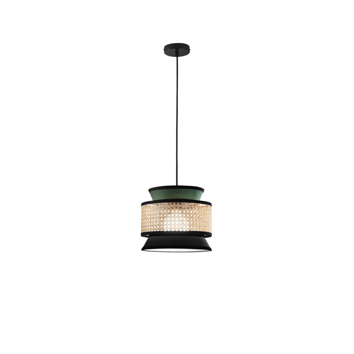 Rattan-Pendelleuchte E27 | Mondialshop
