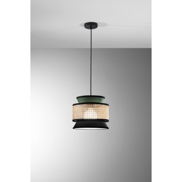 Rattan-Pendelleuchte E27 | Mondialshop