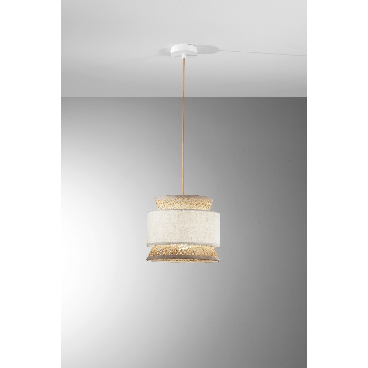 Lampadario Sospensione Rattan E27 | Mondialshop