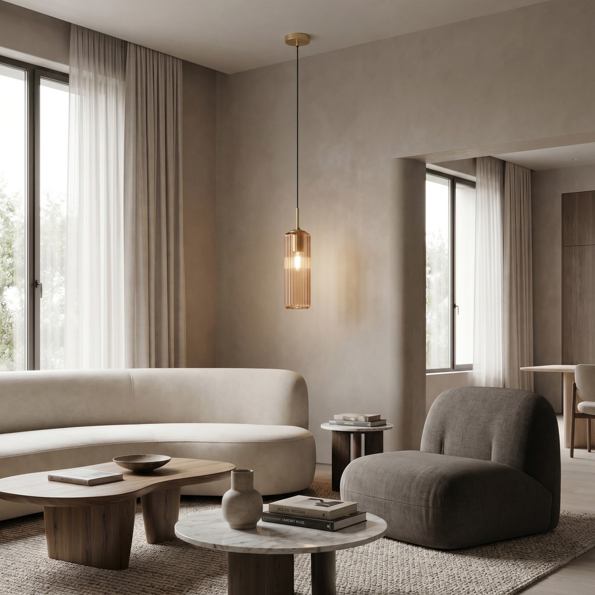 Moderne Glas-Pendelleuchte (E27) | Mondialshop