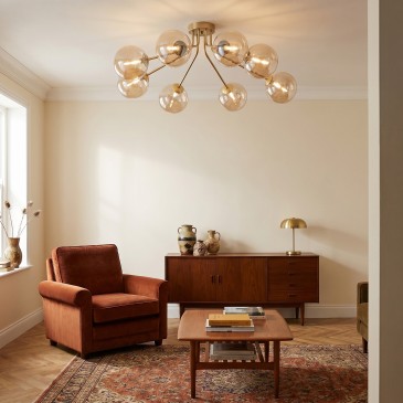 Plafonnier moderne à 8 lampes G9 | Mondialshop