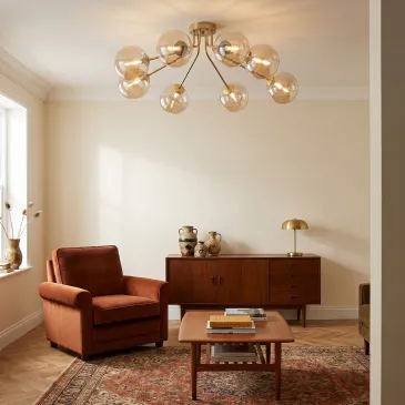 Plafonnier moderne à 8 lampes G9 | Mondialshop