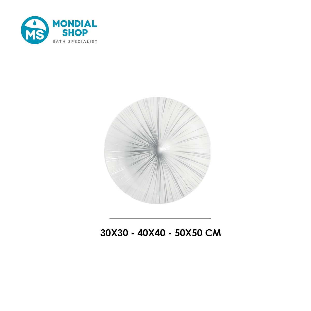 Plafonnier LED blanc et argent 24 W | MondialShop