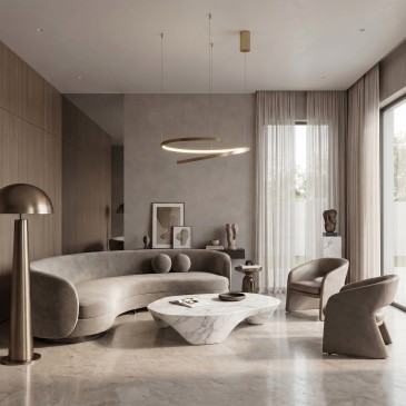 Sospensione LED dal design moderno per interni disponibile in 3 varianti