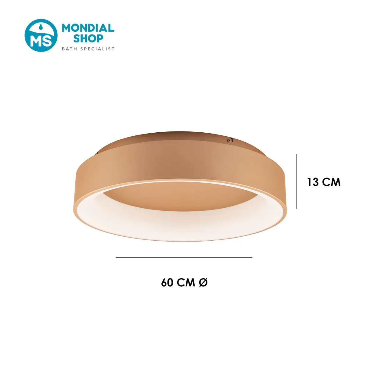 Plafoniera LED 60W Luce Regolabile | Mondialshop