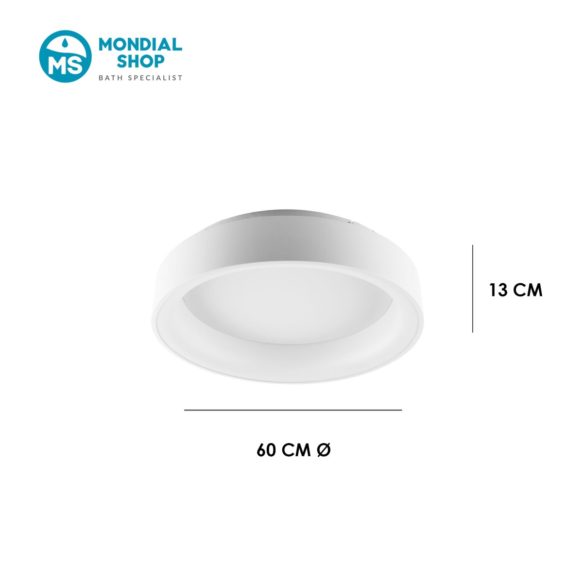 Plafoniera LED 60W Luce Regolabile | Mondialshop