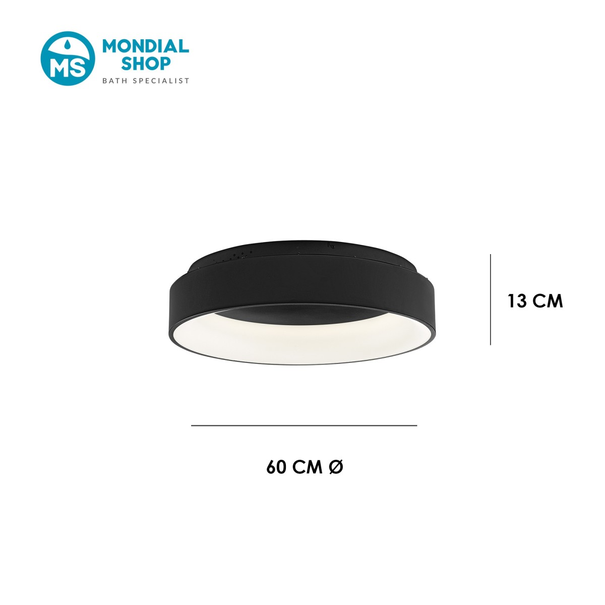 60-W-LED-Deckenleuchte mit verstellbarem Licht | Mondialshop