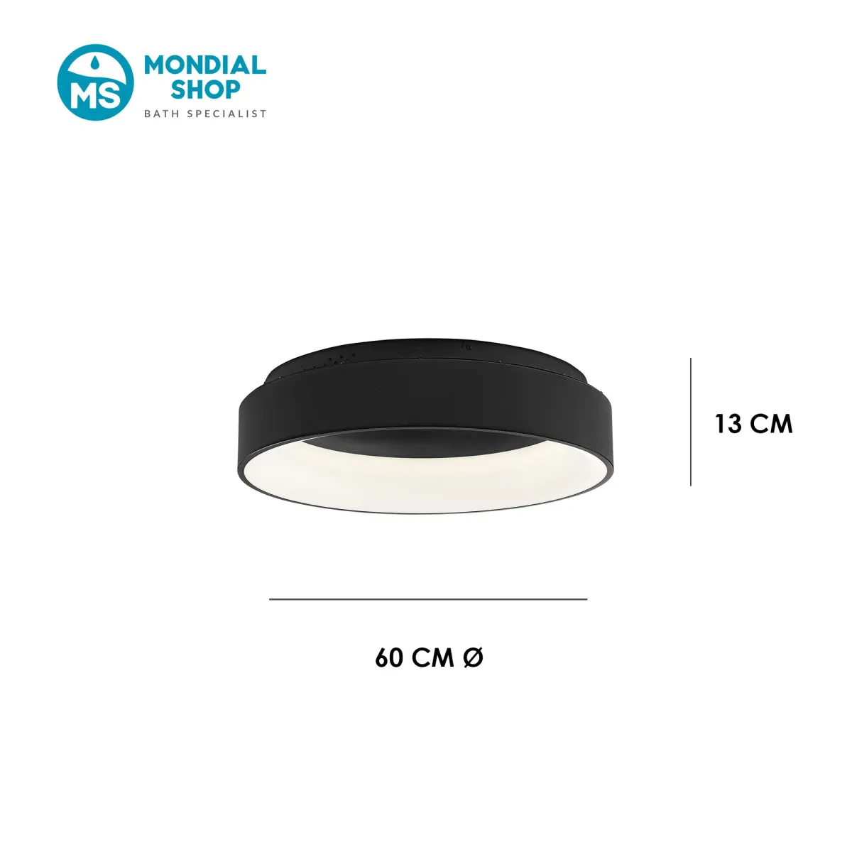 60-W-LED-Deckenleuchte mit verstellbarem Licht | Mondialshop