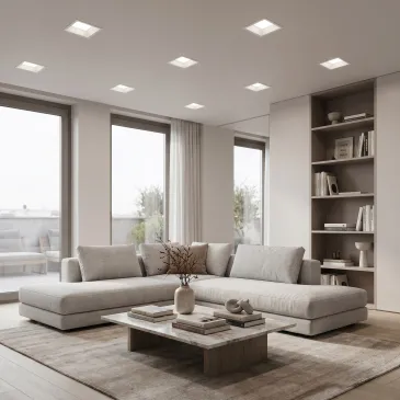 12W CCT Quadratische LED-Einbauleuchte | Mondialshop