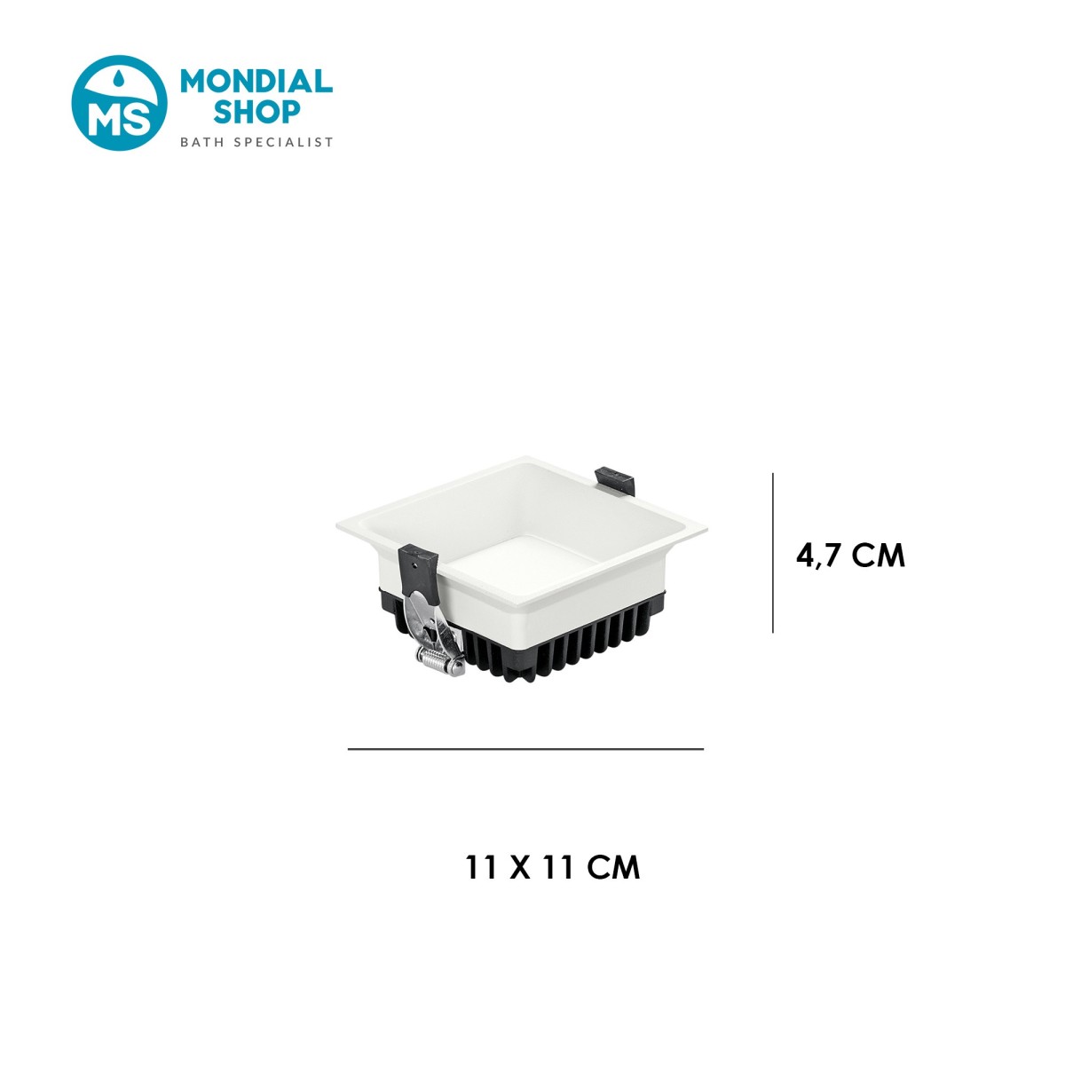 Spot encastré carré LED 12 W CCT | Mondialshop