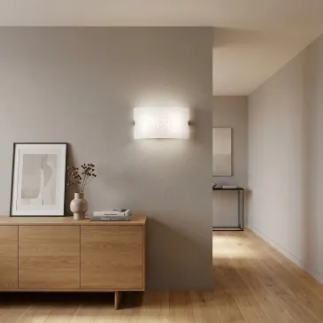 Applique moderna bianca da parete a doppia luce E27 Ideale per corridoio e soggiorno