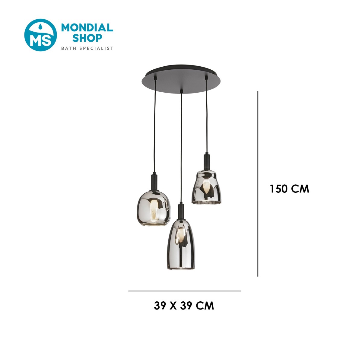 Lampada da Tavolo Nera in Ceramica E14 | Mondialshop