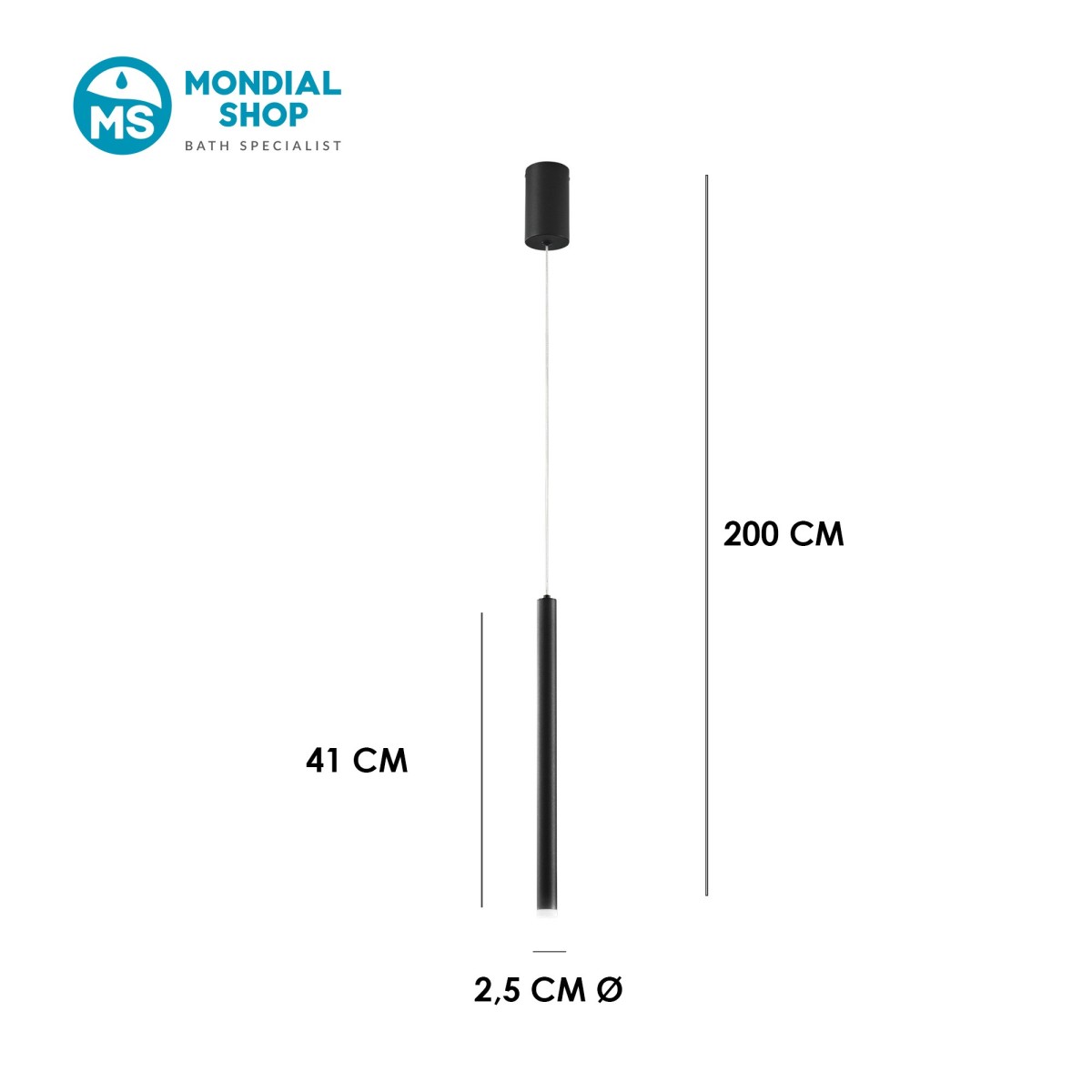 Zylindrische Pendelleuchte 5W | Mondialshop