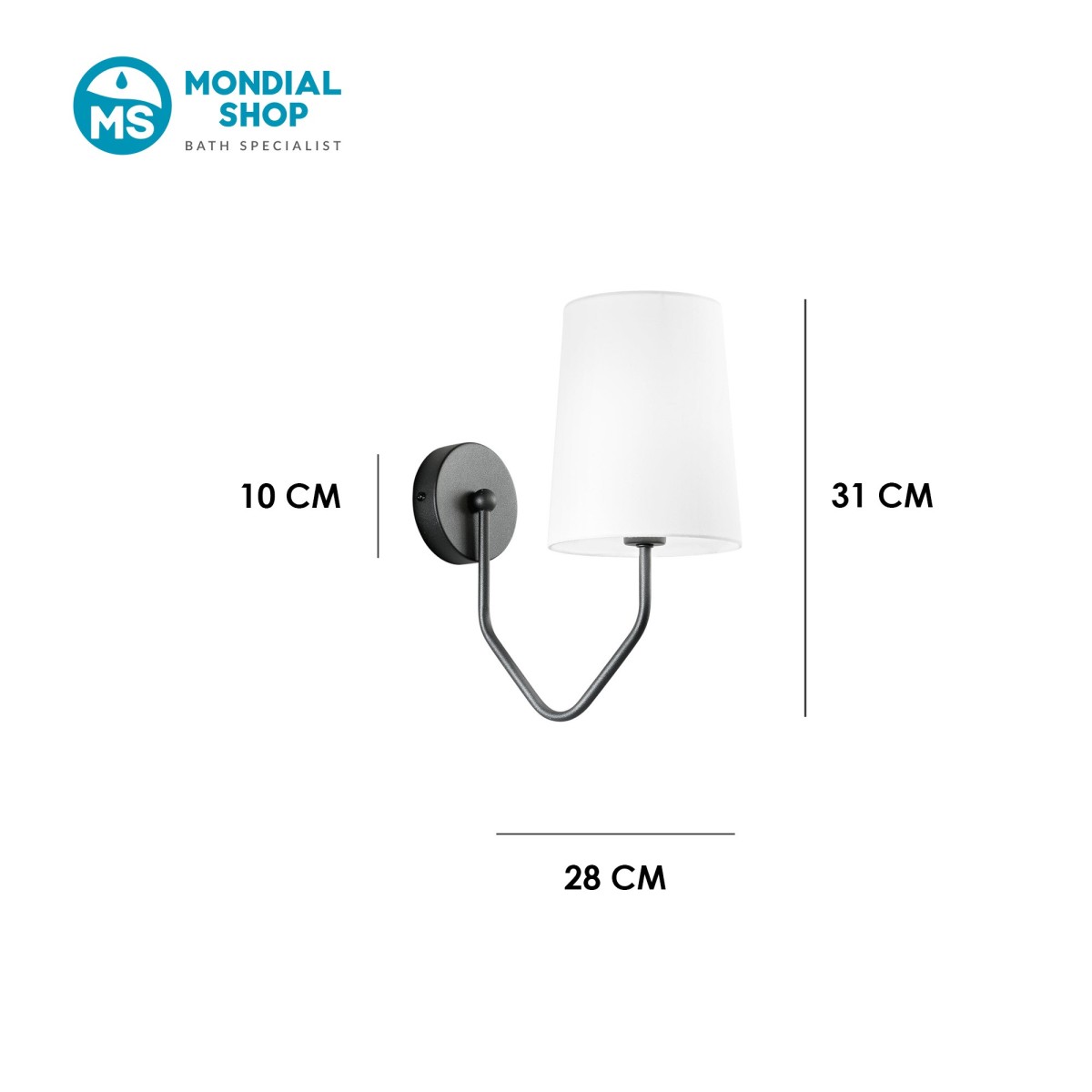 Elegante E14 Design-Wandleuchte | Mondialshop