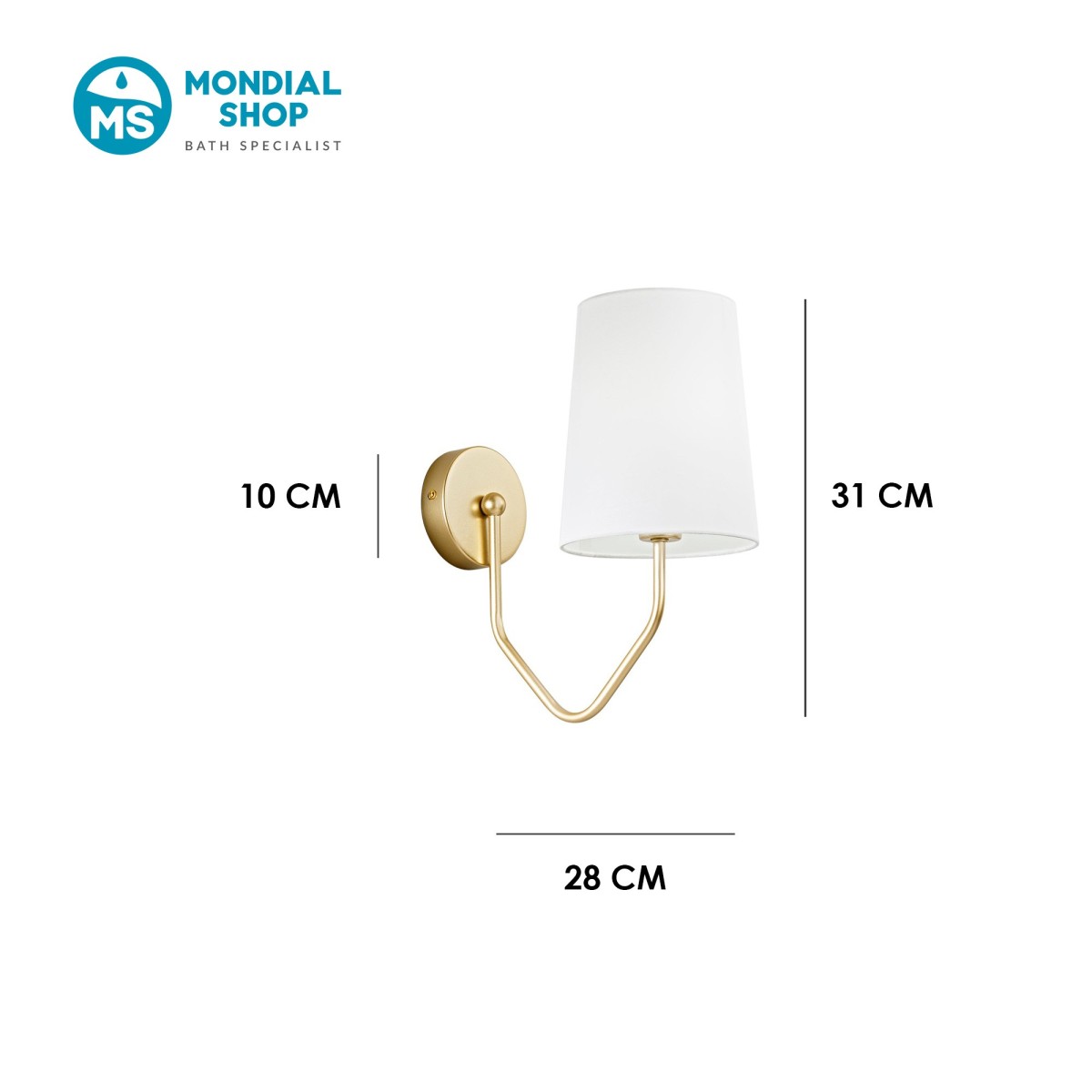 Elegante E14 Design-Wandleuchte | Mondialshop