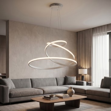 Moderner LED-Kronleuchter mit 8000 Lumen | Mondialshop