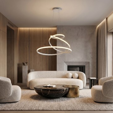 Lustre moderne à LED 8000 lumens | Mondialshop