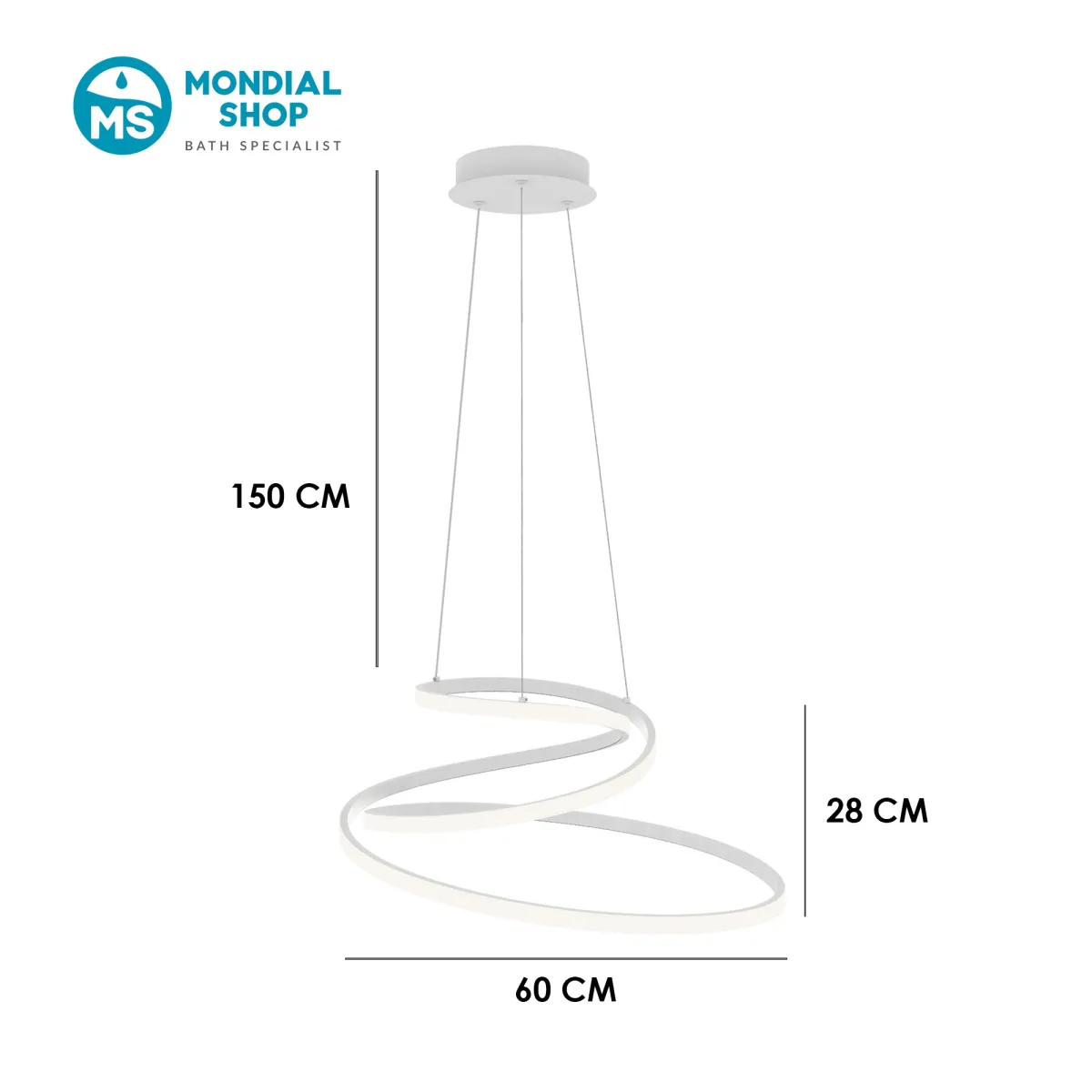 Lampadario LED Moderno 8000 Lumen | Mondialshop