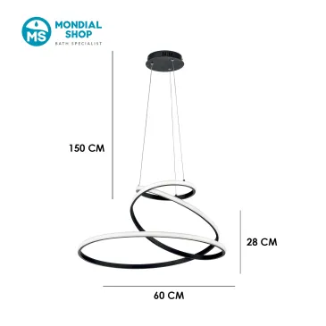 Lampadario LED Moderno 8000 Lumen | Mondialshop