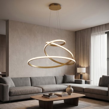 Lustre LED moderne en 3...