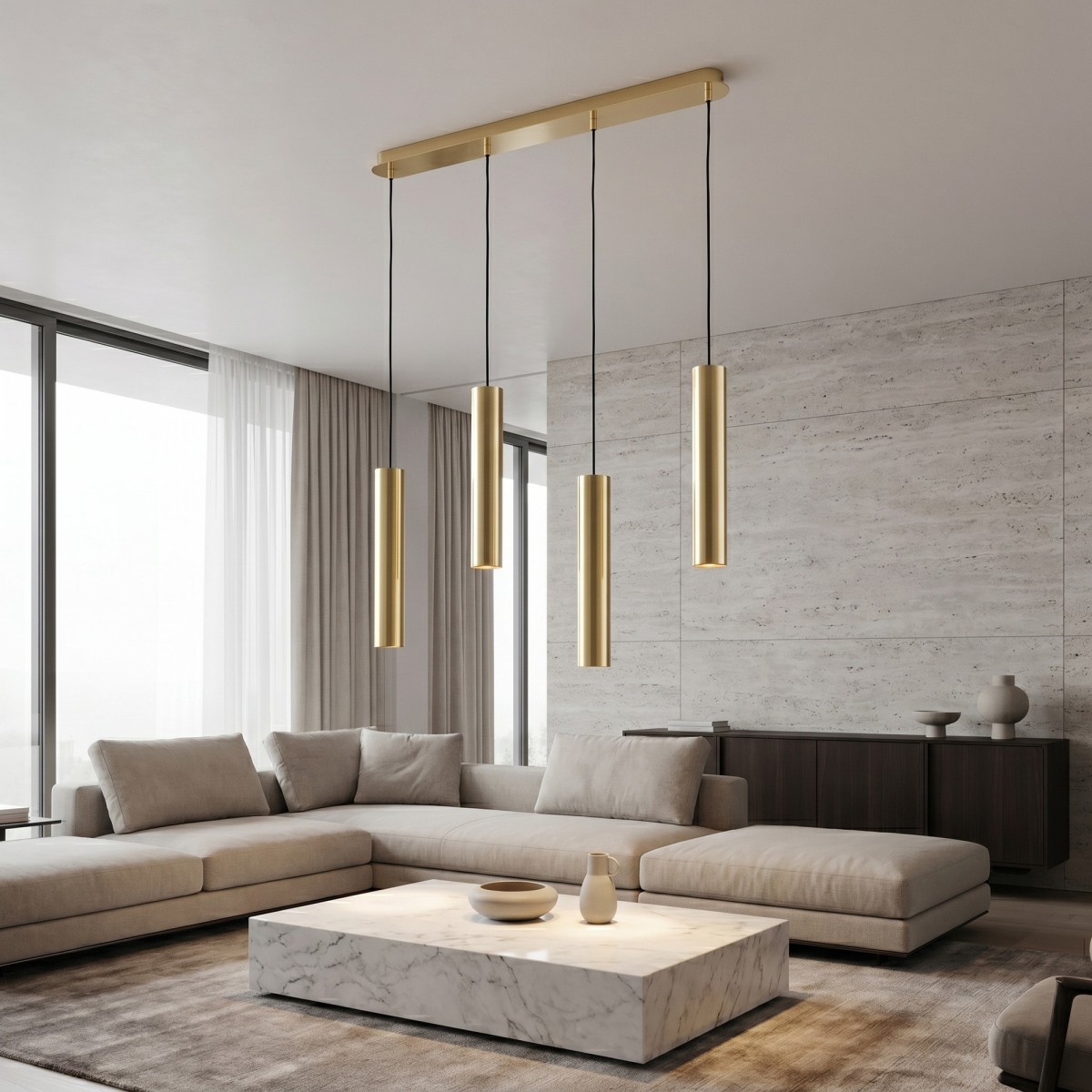 Sospensione Lineare 4XGU10 | Mondialshop