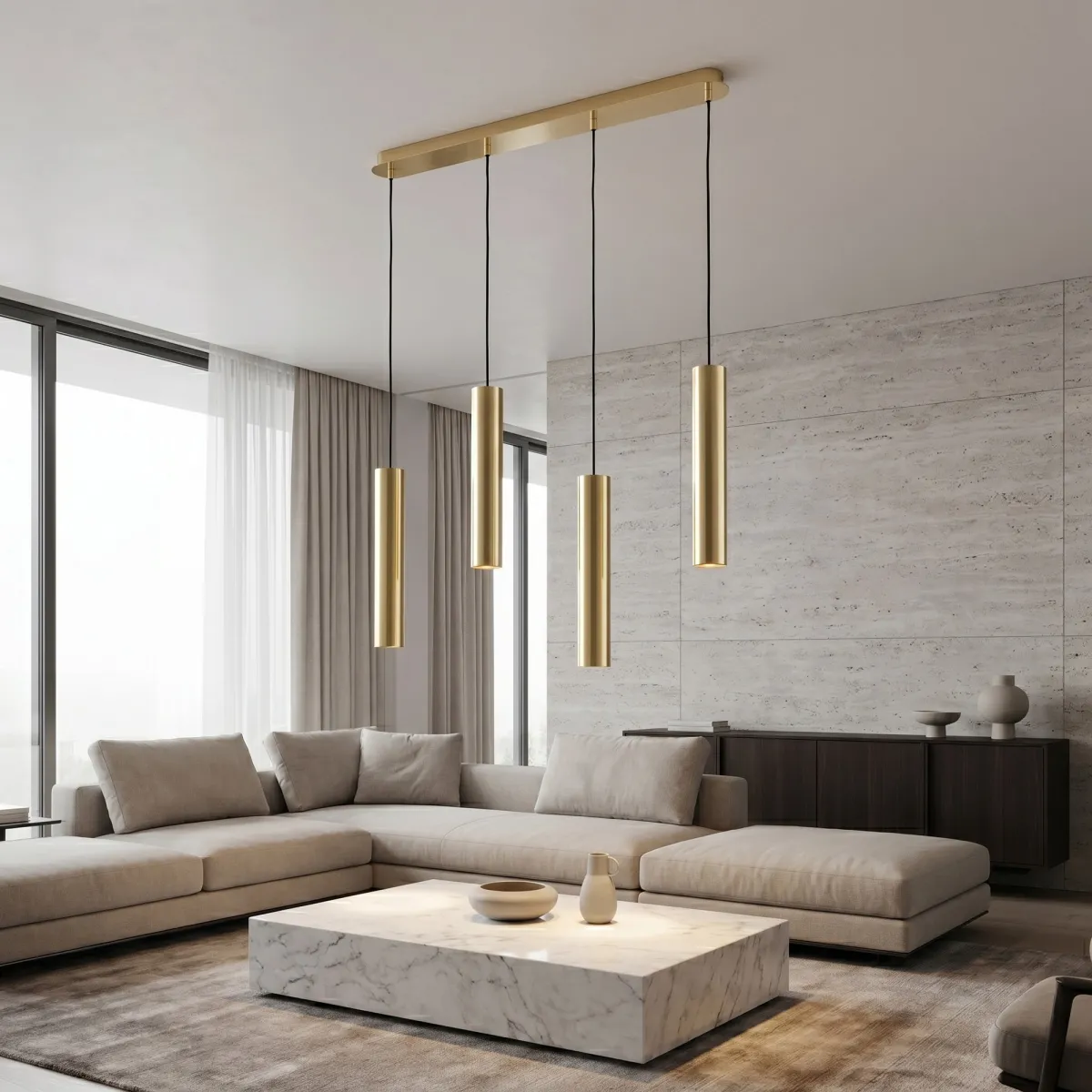 Sospensione Lineare 4XGU10 | Mondialshop
