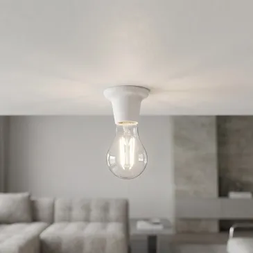Douille E27 blanche moderne | Mondialshop