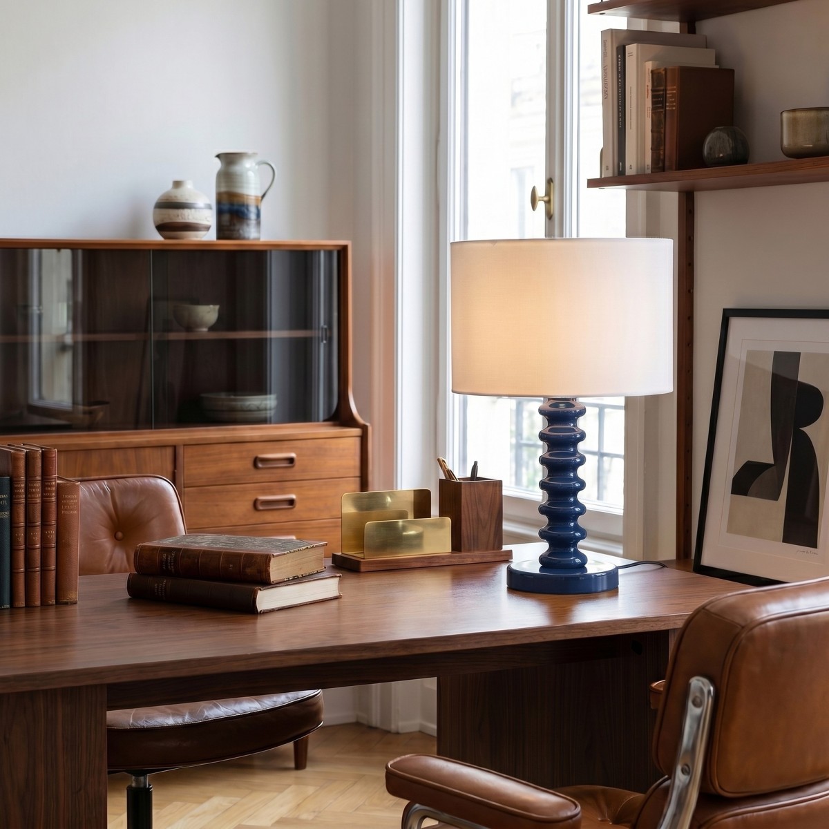 Lampada da Tavolo Velluto Bianco e Metallo | Mondialshop