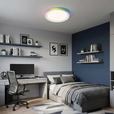 Plafonnier LED blanc RGB haute luminosité | Mondialshop