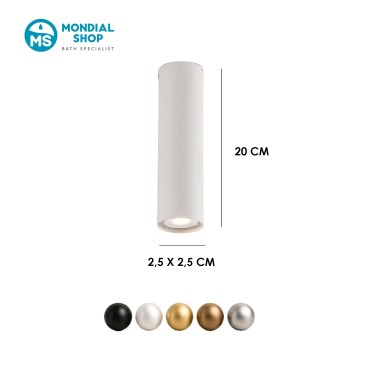 Plafonnier tubulaire minimaliste GU10 | Mondialshop