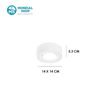 Plafonnier minimaliste blanc GX53 | Mondialshop