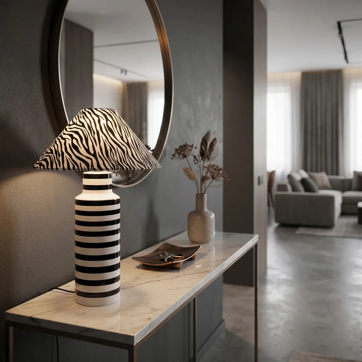Lampe de table en céramique naturelle | Mondialshop