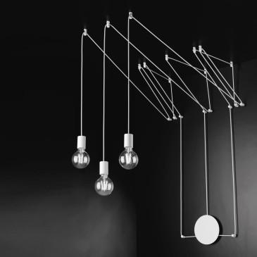 Lustre moderne 3XE27 bicolore | Mondialshop