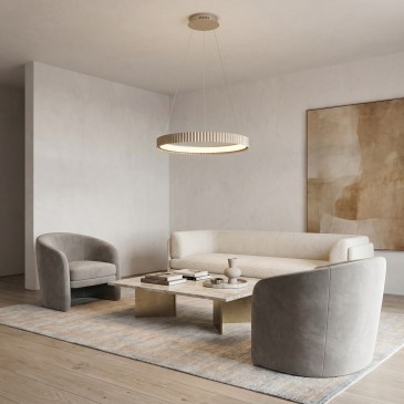Sospensione LED 40W in metallo Illuminazione moderna Disponibile in 3 varianti