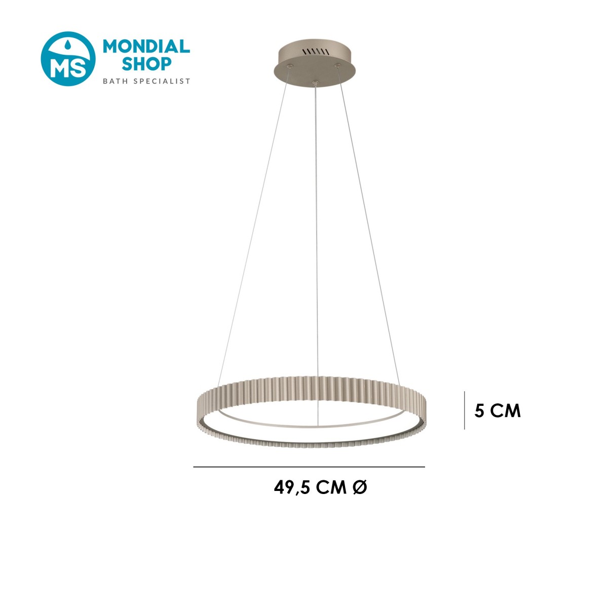 Sospensione LED 40W in Metallo | Mondialshop