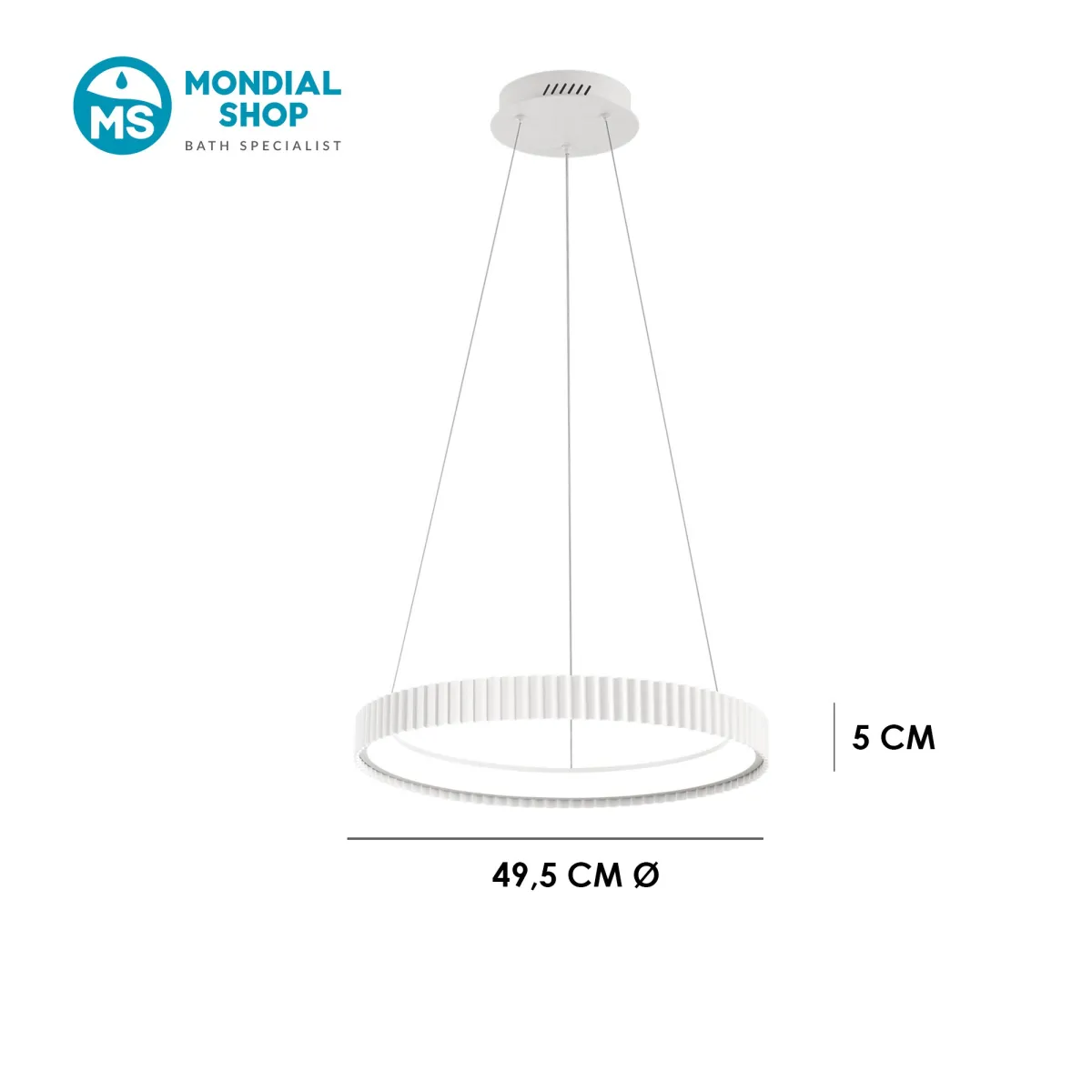 40-W-LED-Metall-Pendelleuchte | Mondialshop
