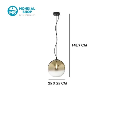 Moderner Kronleuchter aus Gold oder Kupfer | Mondialshop