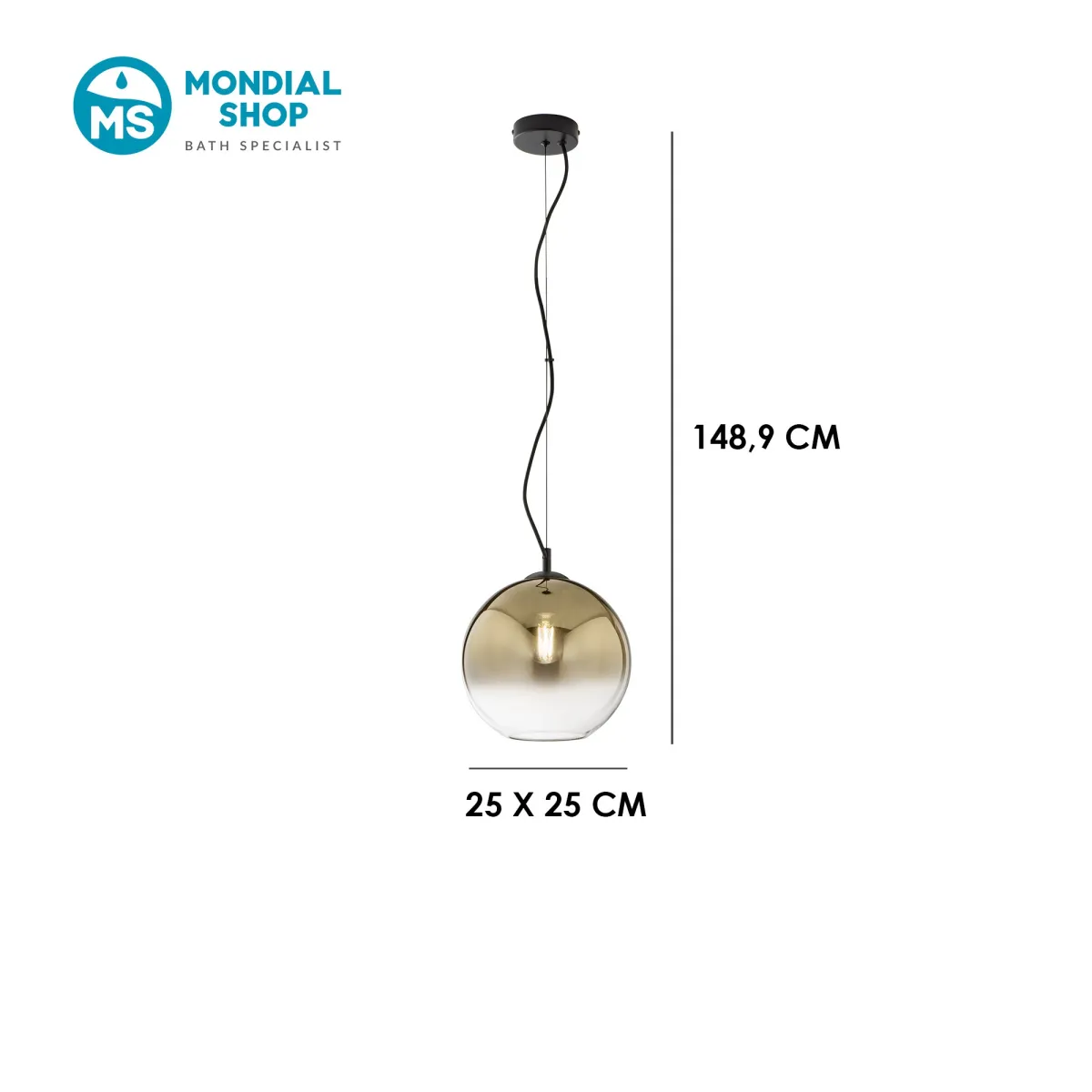 Lampadario Moderno Oro o Rame | Mondialshop