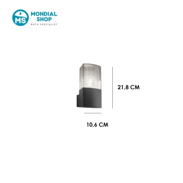 Applique Moderna Antracite e Fumé | Mondialshop